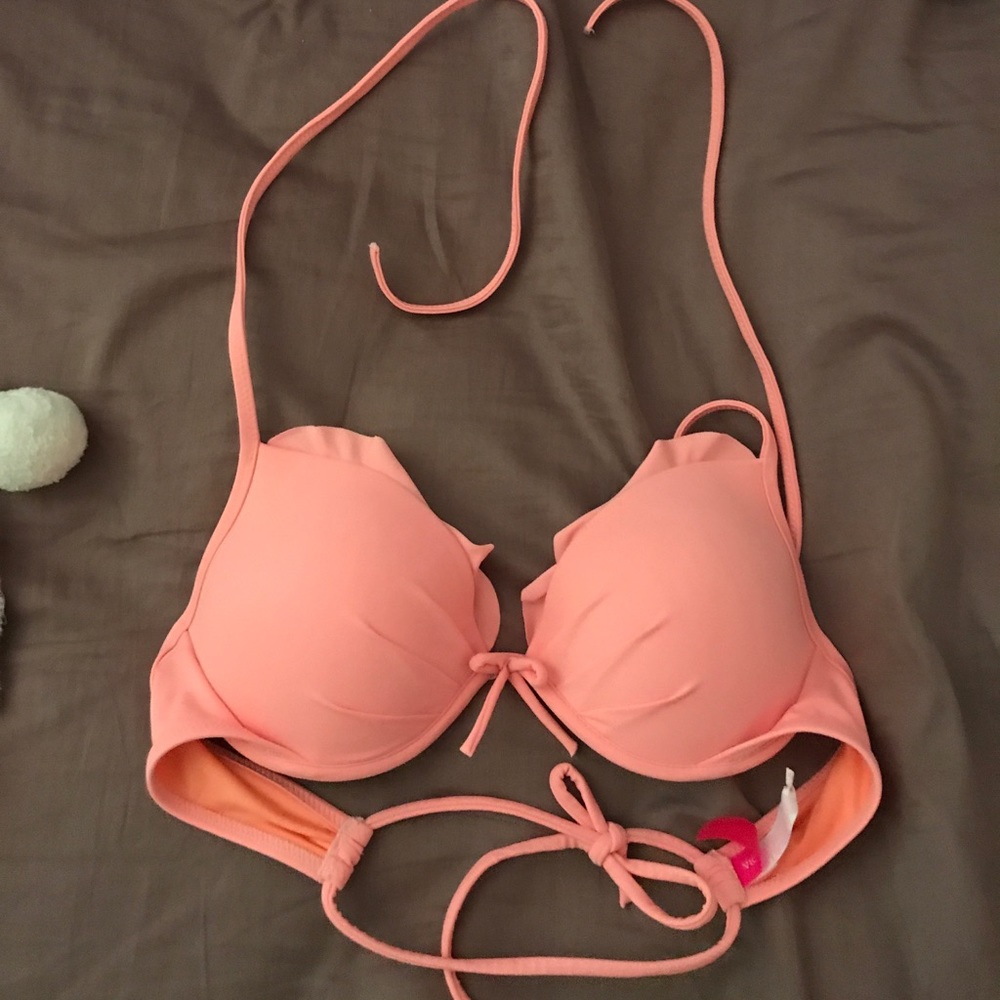 Orange Victoria secret push up bikini bathing suit